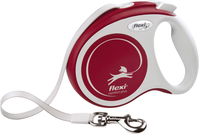 Navíjecí vodítko Flexi Comfort Plus Tape S 5 m červené