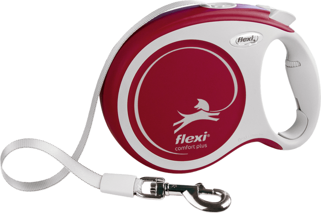 Navíjacie vodítko Flexi Comfort Plus Tape L 8 m červené