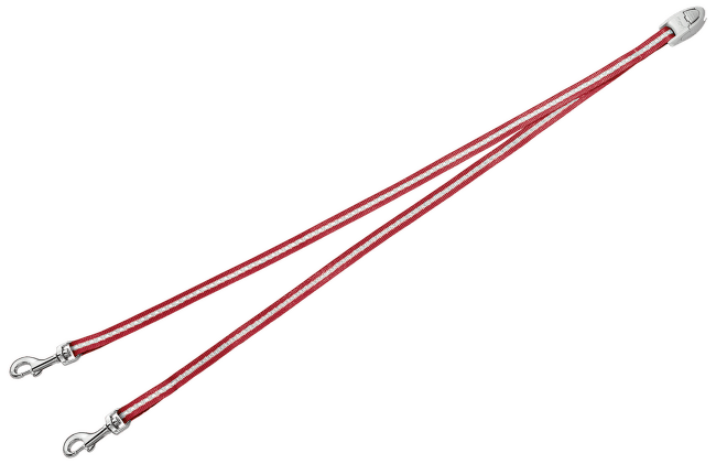 Aksesuārs inerces pavadām suņiem - FLEXI Vario Duo Belt, krāsa - sarkana