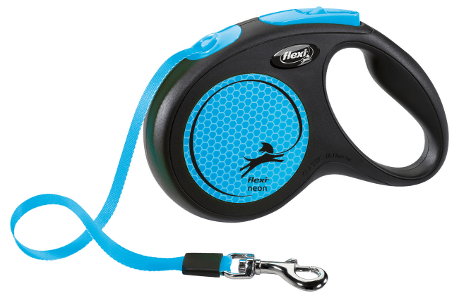Inerces pavada suņiem – Flexi New Neon Tape M 5 m, Blue