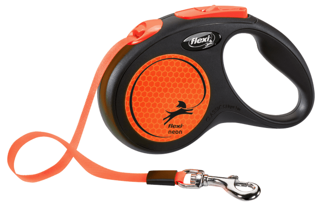 Inerces pavada suņiem – Flexi New Neon Tape S 5 m, Orange