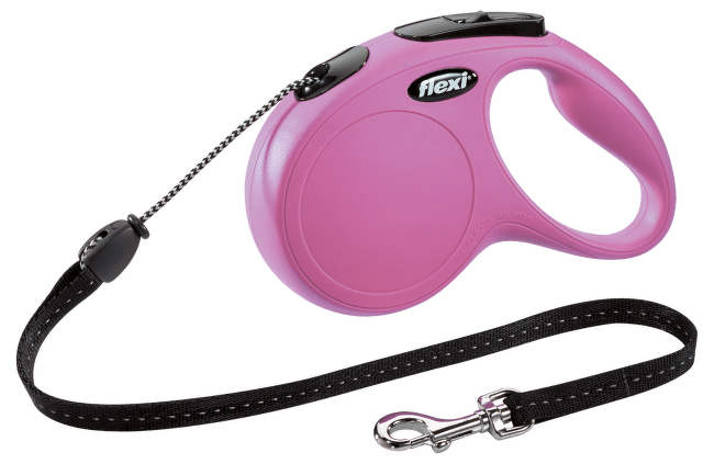  Поводок-рулетка для собак – Flexi New Classic Cord Leashes M 5 м, Pink