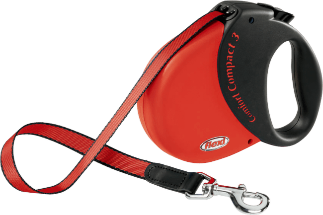 Vodítko FLEXI Comfort Compact 3 červené L