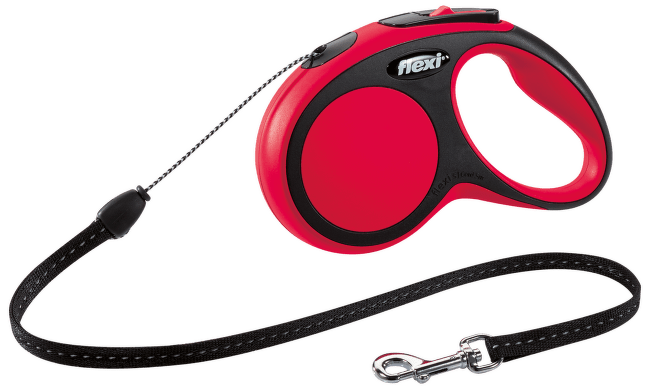 Voditko Flexi New Comfort lanko S 5m cervene
