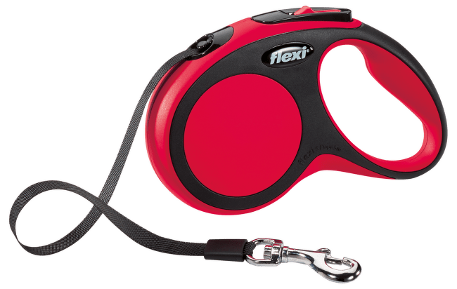 Voditko Flexi New Comfort paska S 5m cervene