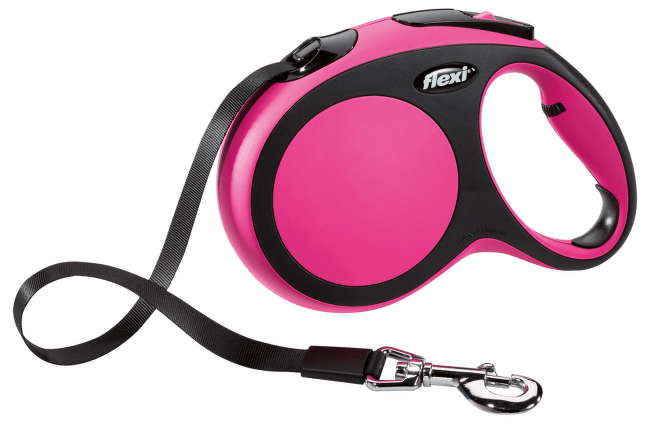 Voditko Flexi New Comfort paska L 5m ruzove