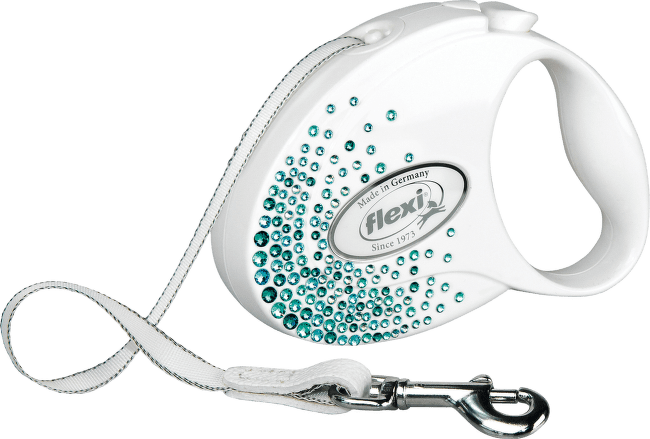 Inerces pavada – Flexi Glam Splash Ocean S 3 m, Tape, White