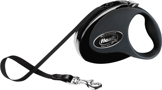 Inerces pavada suņiem - FLEXI Collection Tape Leashes S, 3 m, Black