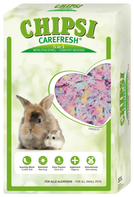 Pakaiši dzīvnieku būriem - Chipsi, Carefresh Confetti, 10 litri