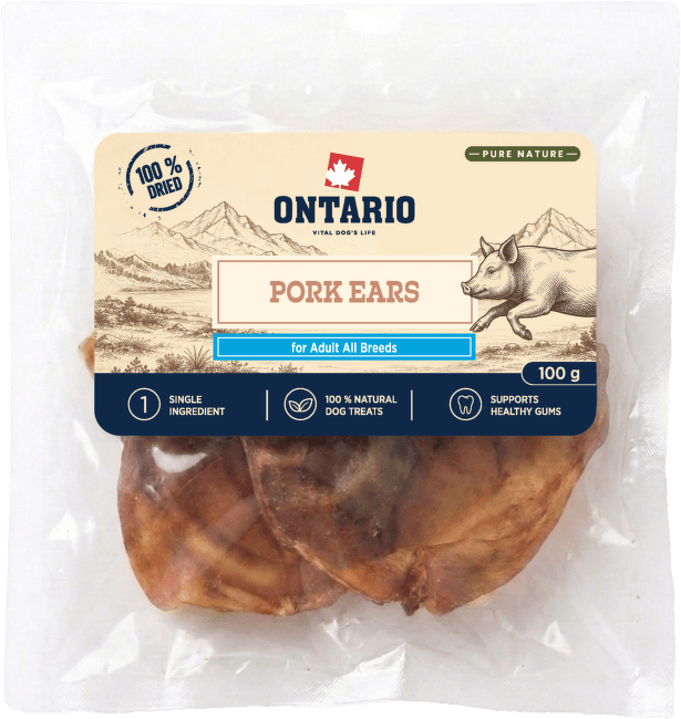 Sušené bravčové ucho Ontario Pure Nature 100 g