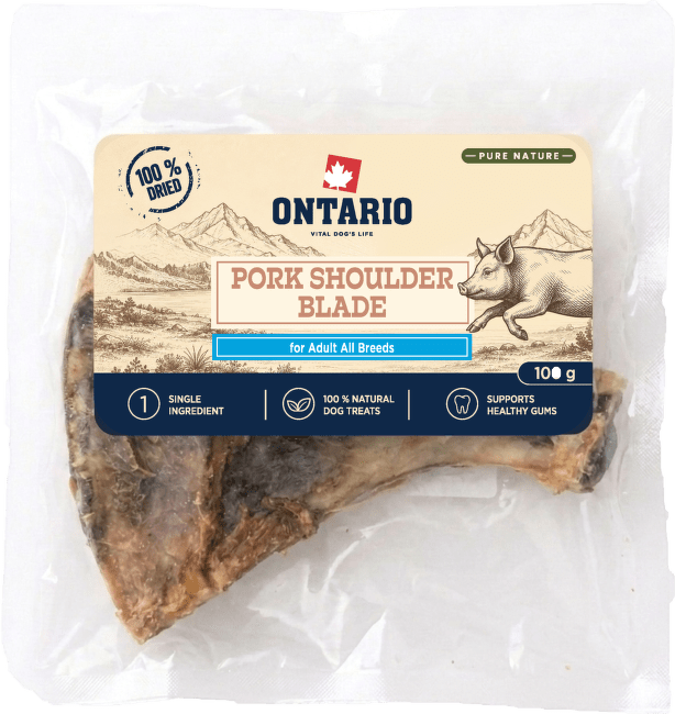 Sušené bravčové lopatky Ontario Pure Nature 100 g