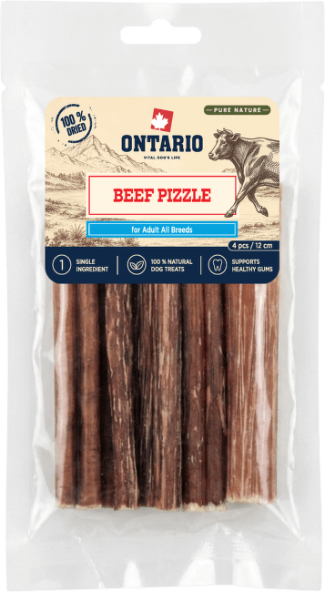 Sušený hovězí penis Ontario Pure Nature 4 ks 12 cm