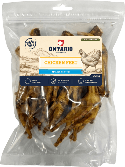 Sušené kuřecí pařátky Ontario Pure Nature 250 g