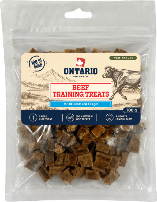 Výcvikové pamlsky Ontario Pure Nature hovězí 100 g