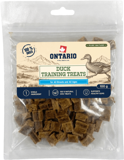 Výcvikové pamlsky Ontario Pure Nature kachní 100 g