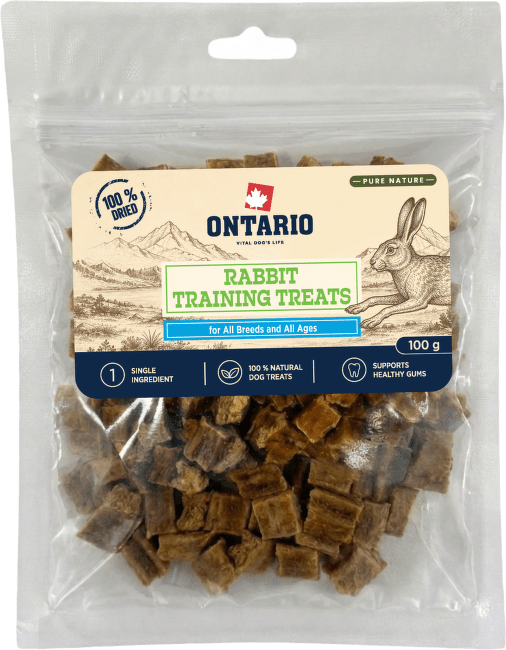Výcvikové pamlsky Ontario Pure Nature králičí 100 g