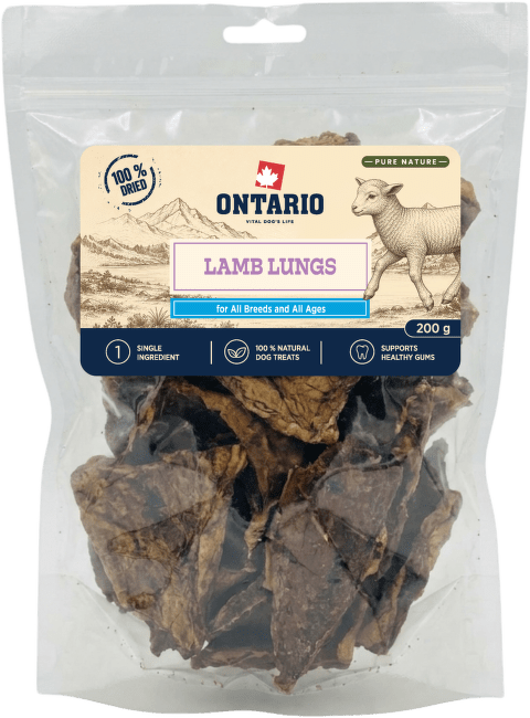 Sušené jehněčí plíce Ontario Pure Nature 200 g