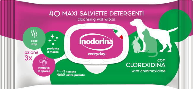 Inodorina obrúsky antibakterialne Baby Powder 40 ks