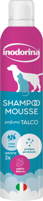Šampon Inodorina suchá pěna Baby Powder 300ml