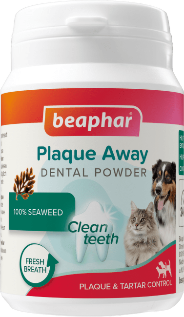 Dentální prášek Beaphar Plaque Away 80 g