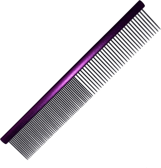 Расческа для собак - Groom Professional, Spectrum Aluminium Comb, Purple, 25 см