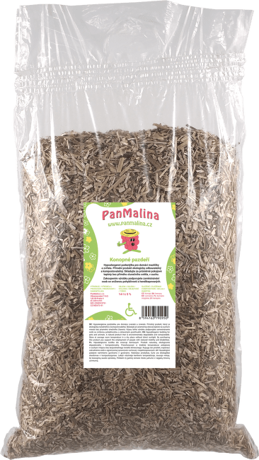 Podstielka Pan Malina z konopného pazderia 14l