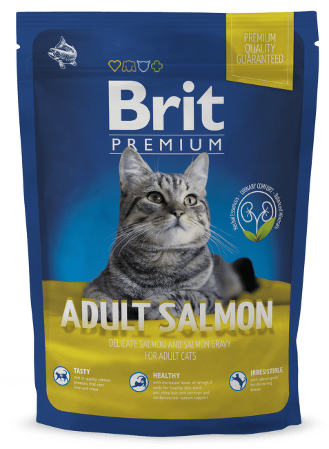 Корм для кошек - BRIT Premium Cat Adult, Salmon,  0,300 g 