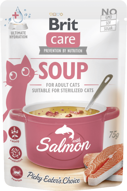 Polévka Brit Care Cat s lososem 75 g