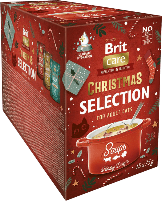 Kapsičky Brit Care Cat Christmas polievky multipack 15x75g