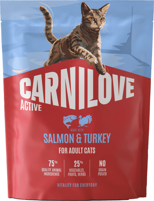 Granule CARNILOVE Active pro dospělé kočky losos a krůta 400 g