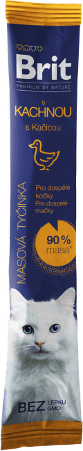 Pamlsek Brit Premium by Nature Adult kachní tyčinka 5 g