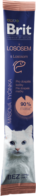 Pamlsek Brit Premium by Nature Adult lososová tyčinka 5 g
