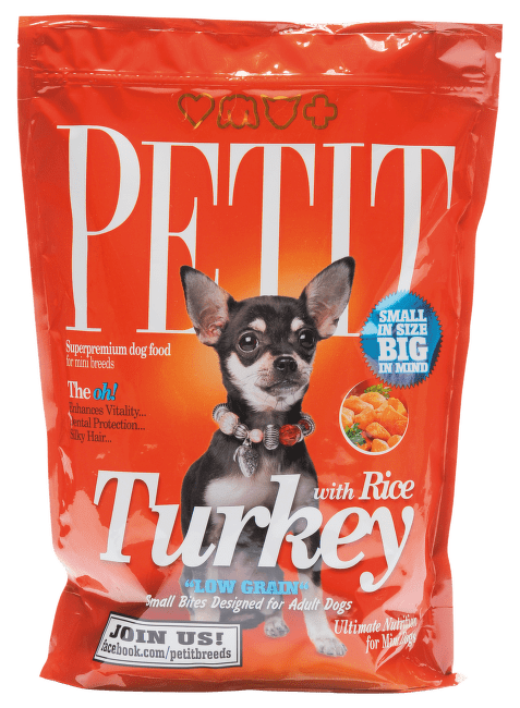 PETIT Dry Adult Turkey with Rice Low Grain 1.5kg