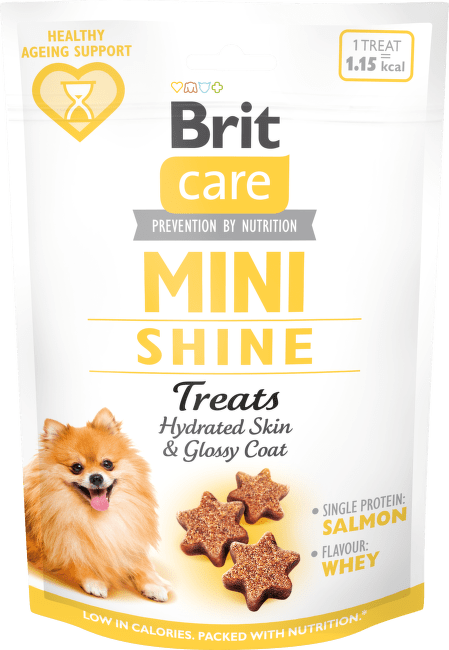 Pochúťka Brit Care Dog Mini treats SHINE 50 g