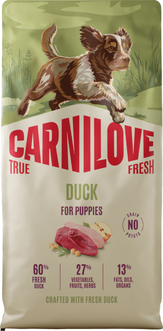 Корм для собак – CARNILOVE TRUE FRESH Puppies Duck 12 кг
