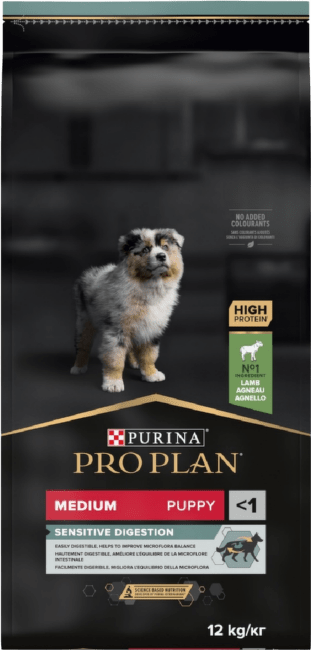 Корм для щенков – Pro Plan Puppy Sensitive Digestion Lamb, 12 кг