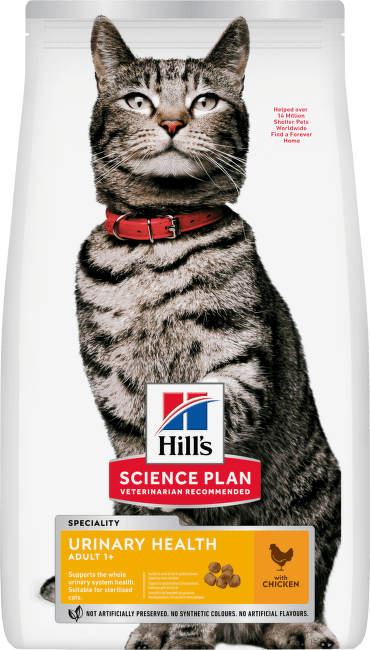 Barība kaķiem – Hill's Adult Urinary Health Chicken, 0,3 kg