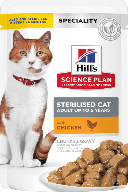 Консервы для кошек – Hill's Sterilised Cat, Chicken, 85 г