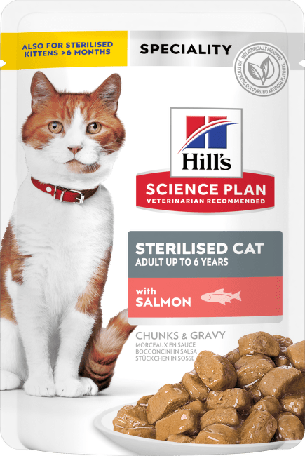 Консервы для кошек – Hill's Sterilised Cat, Salmon, 85 г