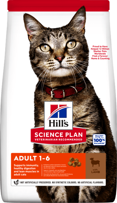 Корм для кошек – Hill's Science Plan™ Feline Adult Lamb, 1,5 кг