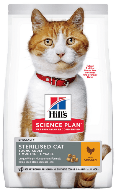 Hill´s Science Plan Feline Mature Adult 7+ Sterilised Cat Chicken 10kg