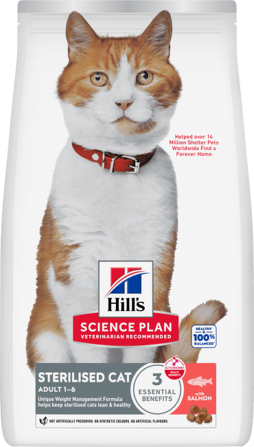 Hill's Science Plan Feline Adult Sterilized Cat Salmon 15kg