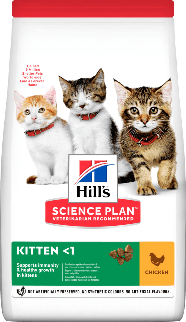 Barība kaķēniem – Hill's Kitten, Chicken, 1,5 kg