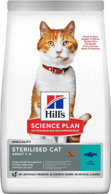 Корм для кошек – Hill's Young Adult Sterilised, Tuna, 300 г