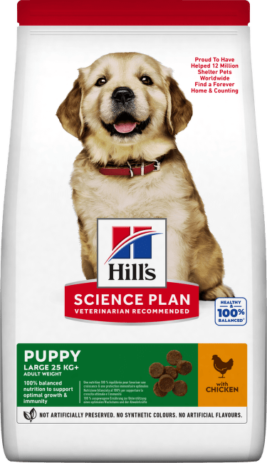 Корм для щенков – Hill's Puppy Large Breed Chicken, 2,5 кг
