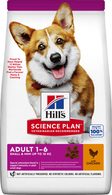 Barība suņiem – Hill's Small and Mini Adult, Chicken, 1,5 kg