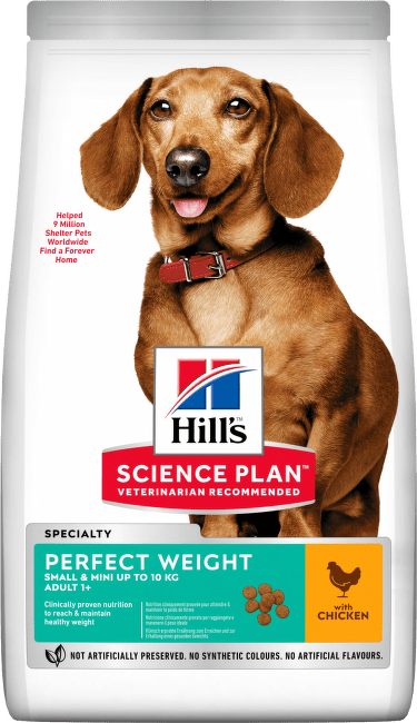 Корм для собак – Hill's Adult Perfect Weight Small and Mini, Chicken, 1,5 кг
