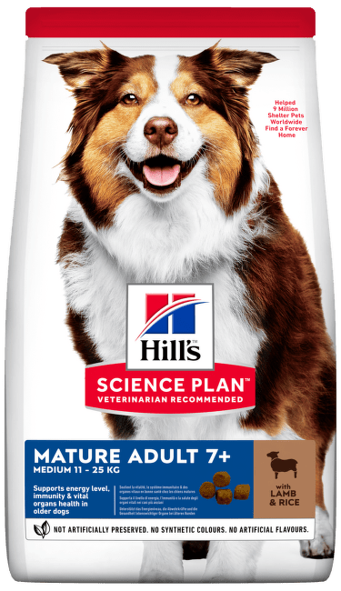 Hill´s Science Plan Canine Mature Adult 7+ Medium Lamb & Rice 14kg