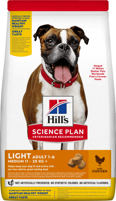 Корм для собак – Hill's Adult Light Medium Chicken, 2,5 кг