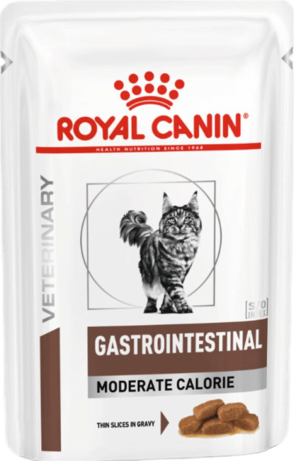 Veterinārie konservi kaķiem – Royal Canin Gastrointestinal Moderate Calorie Cat, 85 g